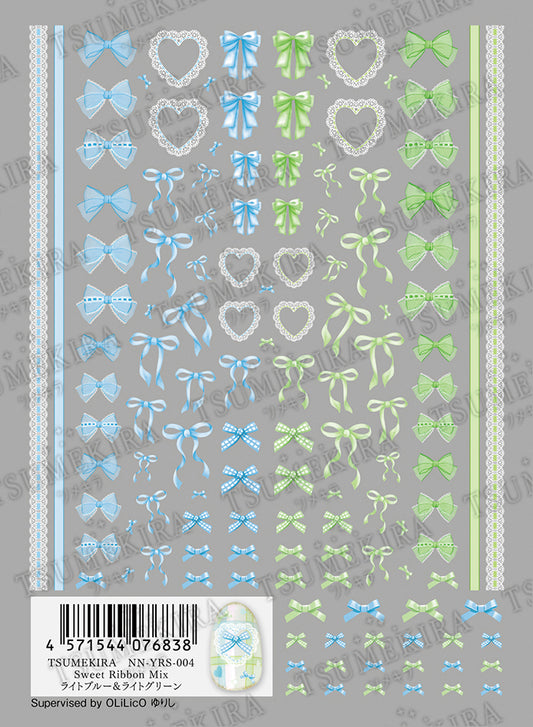 TSUMEKIRA SWEET RIBBON MIX (BLUE & GREEN) | NN-YRS-004