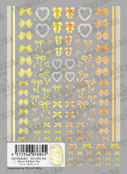 TSUMEKIRA SWEET RIBBON MIX (YELLOW & ORANGE) | NN-YRS-005