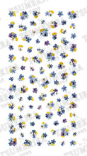 Load image into Gallery viewer, TSUMEKIRA TSUMEKIRA 【NOBLE】 DRIED FLOWERS &amp; GOLD LEAF 3 BLUE | NO-DFG-003
