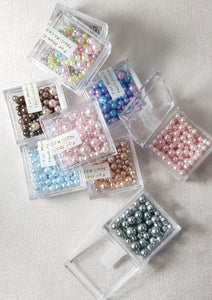 ROUND PEARLS IN ASSORTED SIZE (9 COLOURS)