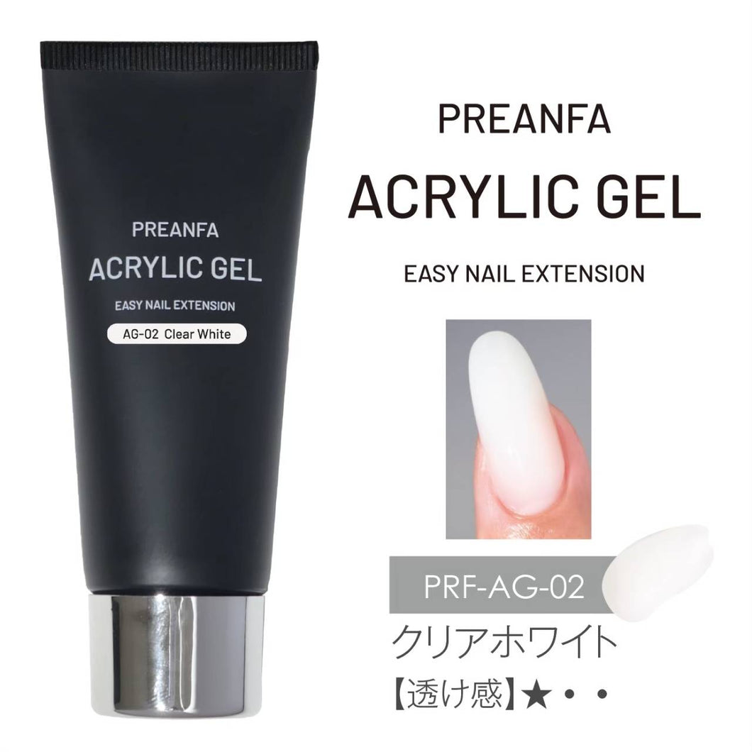 PREANFA ACRYLIC GEL AG-02 CLEAR WHITE