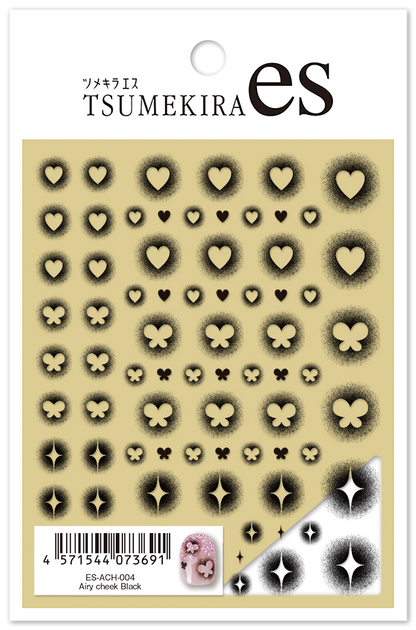 TSUMEKIRA 【ES】 AIRY CHEEK BLACK | ES-ACH-004