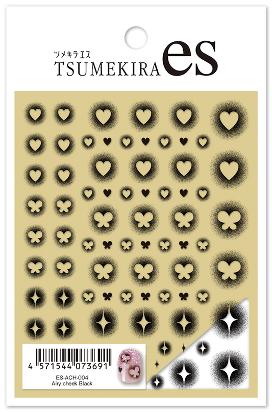 TSUMEKIRA 【ES】 AIRY CHEEK BLACK | ES-ACH-004