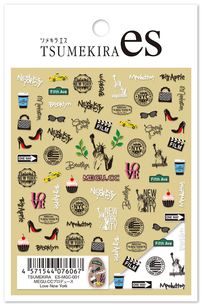 TSUMEKIRA 【ES】 MEGU.CC × LOVE NEW YORK | ES-MGC-001