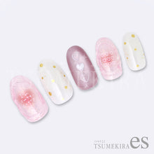 Load image into Gallery viewer, TSUMEKIRA 【ES】HAND DRAWN HEARTS WHITE | ES-THE-001
