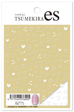 Load image into Gallery viewer, TSUMEKIRA 【ES】HAND DRAWN HEARTS WHITE | ES-THE-001
