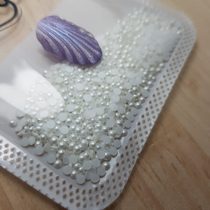 FLATBACK ROUND PEARLS [3 SIZES]