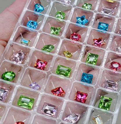 ASSORTED FANCY CHATONS 45PC