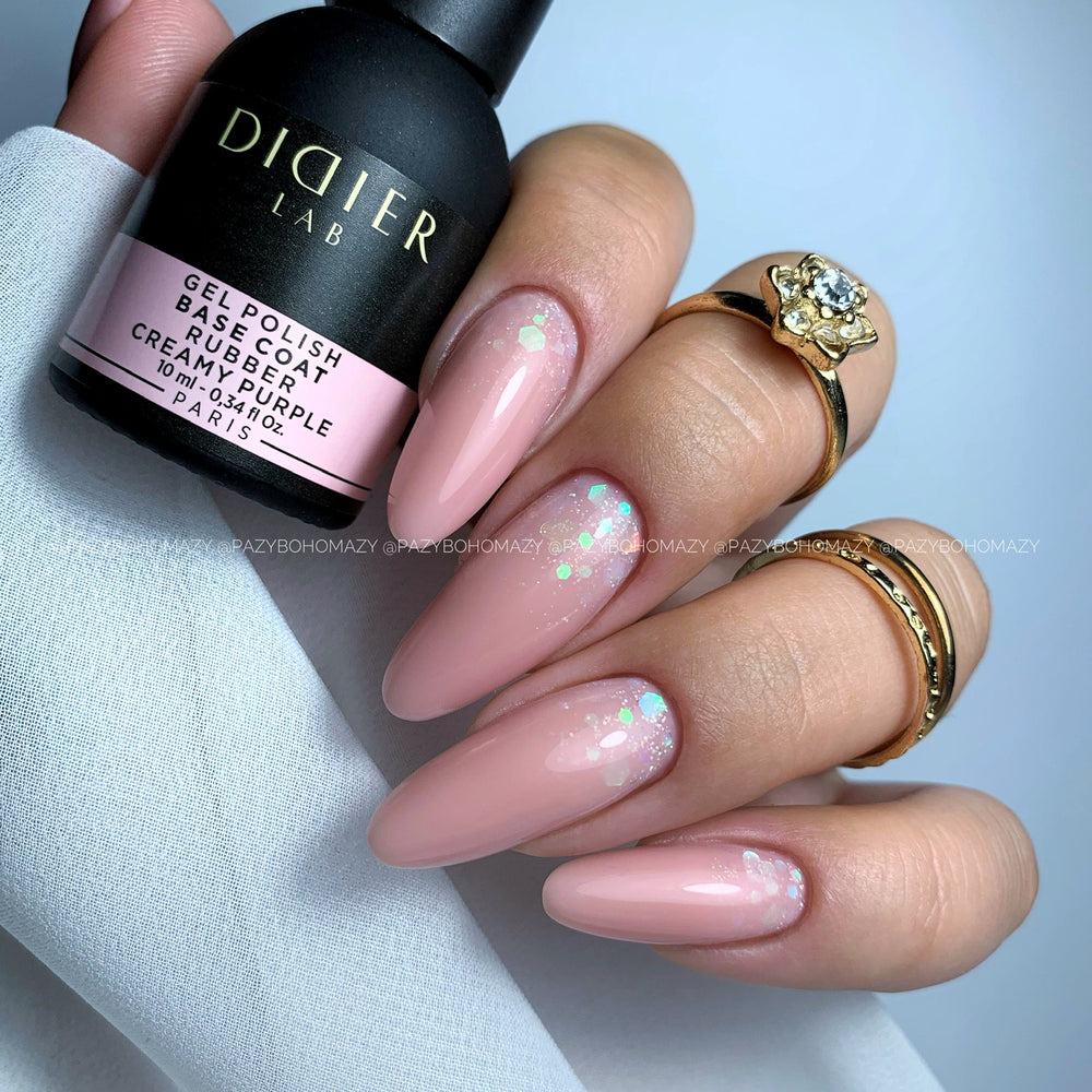DIDIER LAB RUBBER BASE COAT - CREAMY PURPLE