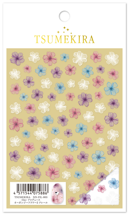 TSUMEKIRA FILER × ORGANDY FLOWER CLAIRE | NN-FIL-003