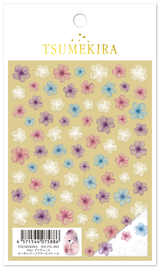 TSUMEKIRA FILER × ORGANDY FLOWER CLAIRE | NN-FIL-003