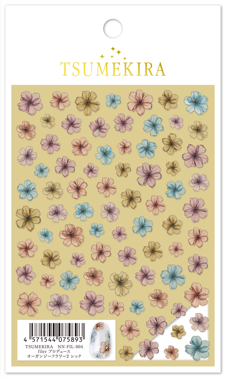 TSUMEKIRA FILER × ORGANDY FLOWER CHIC | NN-FIL-004