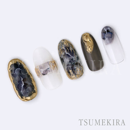 TSUMEKIRA INK ART WHITE GREY | NN-INK-005