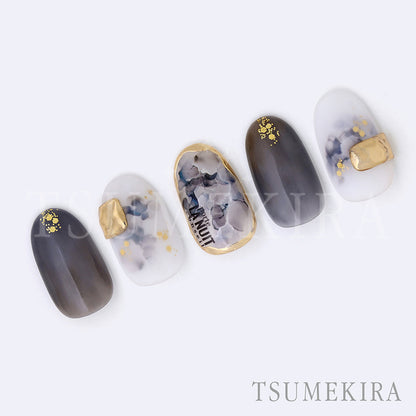 TSUMEKIRA INK ART WHITE GREY | NN-INK-005