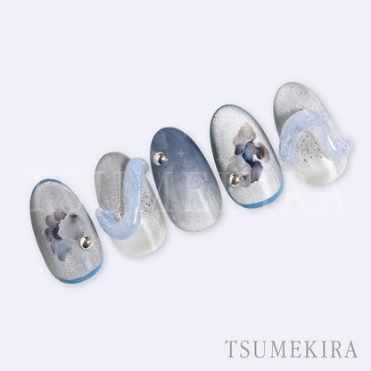 TSUMEKIRA INK ART WHITE GREY | NN-INK-005