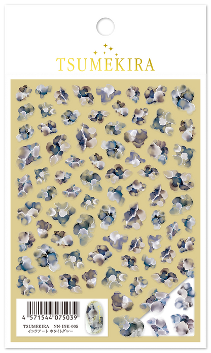 TSUMEKIRA INK ART WHITE GREY | NN-INK-005