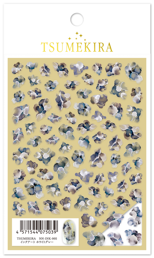 TSUMEKIRA INK ART WHITE GREY | NN-INK-005