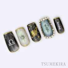 Load image into Gallery viewer, TSUMEKIRA JAMBONAILS MISA KOSUGI × MONOCHROME ZODIAC ART | NN-KSM-001
