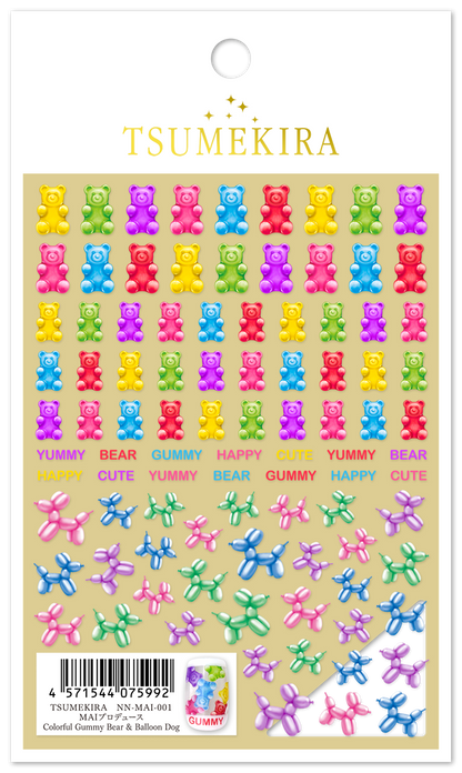 TSUMEKIRA MAI × COLORFUL GUMMY BEAR AND BALLOON DOG | NN-MAI-001