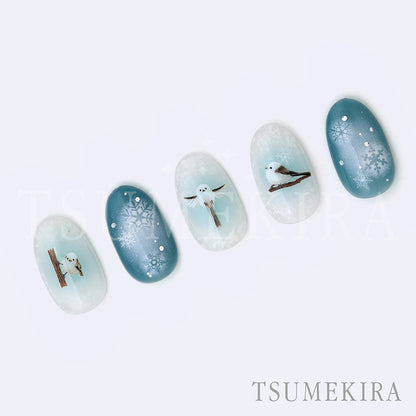 TSUMEKIRA SAKI × LONG-TAILED TIT, SHIMA-CHAN & ENA-CHAN | NN-SAK-009