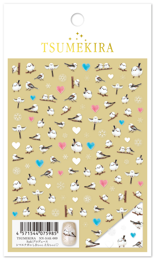 TSUMEKIRA SAKI × LONG-TAILED TIT, SHIMA-CHAN & ENA-CHAN | NN-SAK-009