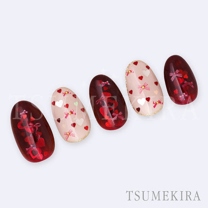 TSUMEKIRA SWEET RIBBON MIX (RED & PURPLE) | NN-YRS-003