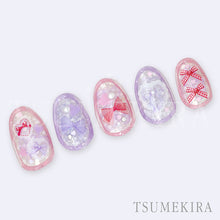 Load image into Gallery viewer, TSUMEKIRA SWEET RIBBON MIX (RED &amp; PURPLE) | NN-YRS-003

