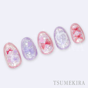 TSUMEKIRA SWEET RIBBON MIX (RED & PURPLE) | NN-YRS-003