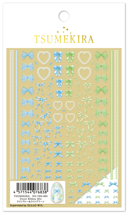 TSUMEKIRA SWEET RIBBON MIX (BLUE & GREEN) | NN-YRS-004