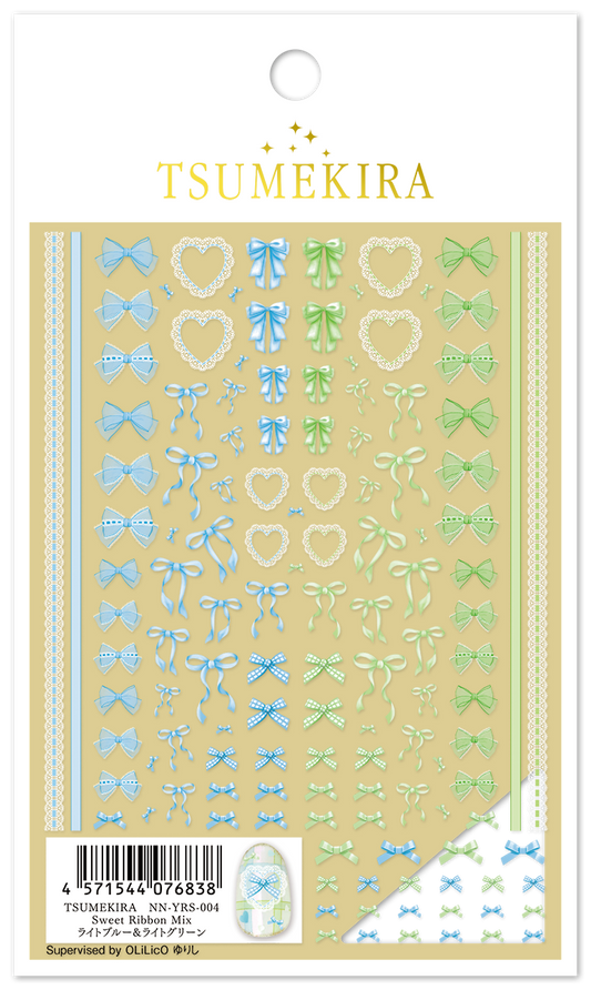 TSUMEKIRA SWEET RIBBON MIX (BLUE & GREEN) | NN-YRS-004