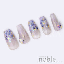 Load image into Gallery viewer, TSUMEKIRA TSUMEKIRA 【NOBLE】 DRIED FLOWERS &amp; GOLD LEAF 3 BLUE | NO-DFG-003
