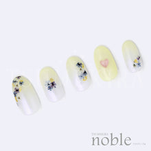 Load image into Gallery viewer, TSUMEKIRA TSUMEKIRA 【NOBLE】 DRIED FLOWERS &amp; GOLD LEAF 3 BLUE | NO-DFG-003
