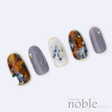 Load image into Gallery viewer, TSUMEKIRA TSUMEKIRA 【NOBLE】 DRIED FLOWERS &amp; GOLD LEAF 3 BLUE | NO-DFG-003
