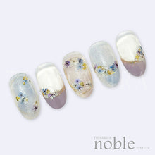 Load image into Gallery viewer, TSUMEKIRA TSUMEKIRA 【NOBLE】 DRIED FLOWERS &amp; GOLD LEAF 3 BLUE | NO-DFG-003
