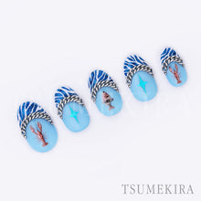 Load image into Gallery viewer, TSUMEKIRA KAI × SPARKLY METALLIC BLUE | SG-KAI-011
