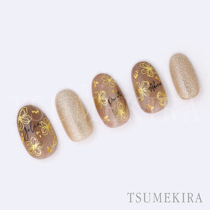 TSUMEKIRA LINE FLOWER GOLD | SG-LNF-001