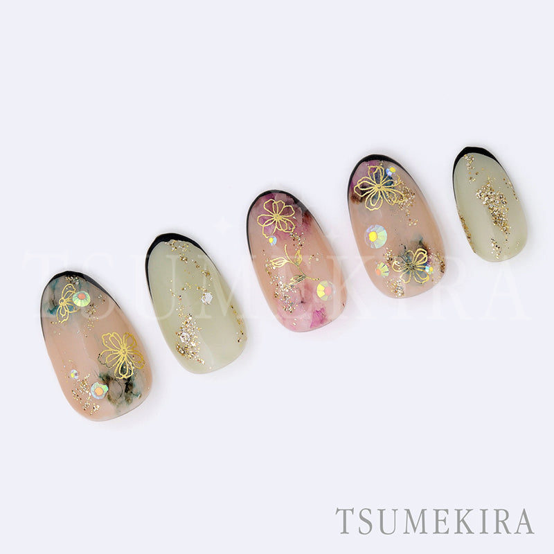 TSUMEKIRA LINE FLOWER GOLD | SG-LNF-001