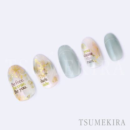 TSUMEKIRA LINE FLOWER GOLD | SG-LNF-001