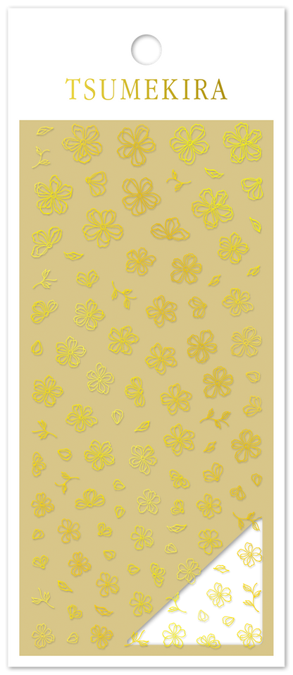 TSUMEKIRA LINE FLOWER GOLD | SG-LNF-001