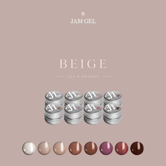 JAMGEL BEIGE SET (8 COLOURS)