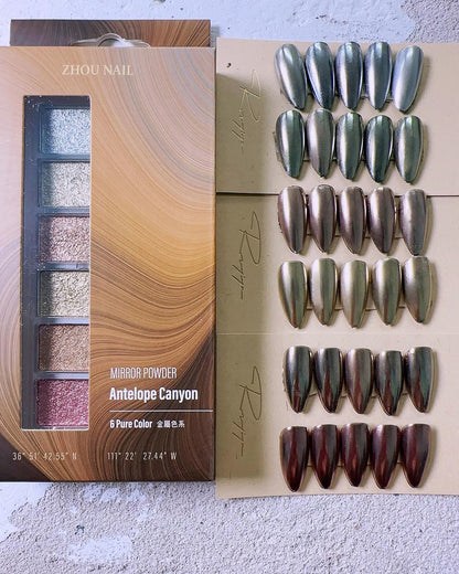 RUYIYA × ZHOU NAIL MIRROR POWDER PALETTE