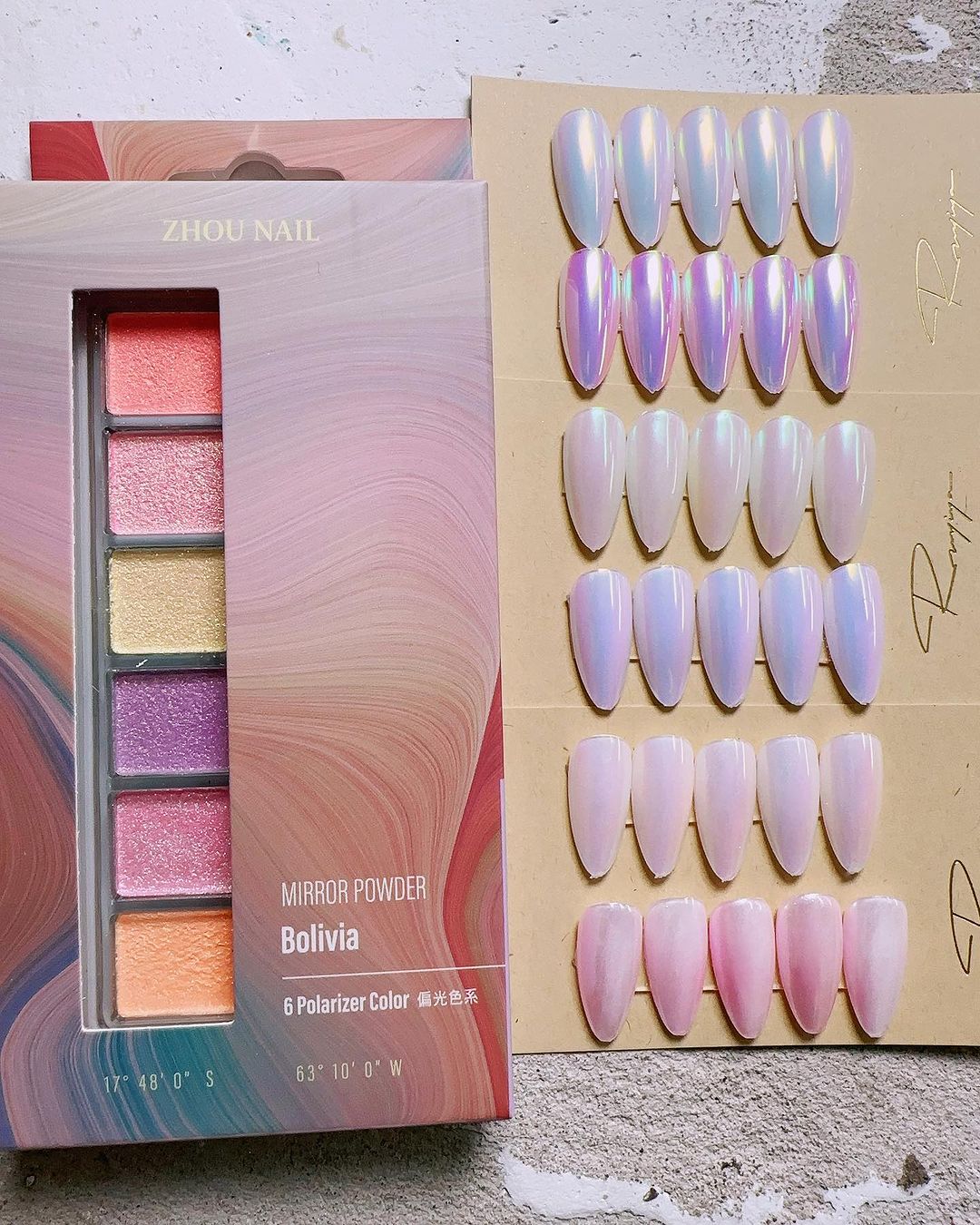 RUYIYA × ZHOU NAIL MIRROR POWDER PALETTE