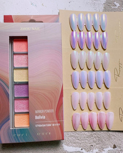 RUYIYA × ZHOU NAIL MIRROR POWDER PALETTE
