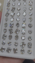 Load and play video in Gallery viewer, DAZZLING SHINE! CUBIC ZIRCONIA ASSORTED FANCY SHAPE CHATONS
