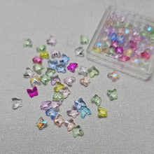 Load image into Gallery viewer, SPARKLY BUTTERFLY CHATONS 6MM ASSORTED COLOURS
