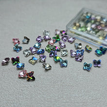 Load image into Gallery viewer, SPARKLY BUTTERFLY CHATONS 6MM ASSORTED COLOURS
