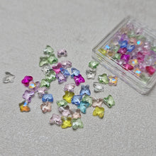 Load image into Gallery viewer, SPARKLY BUTTERFLY CHATONS 6MM ASSORTED COLOURS
