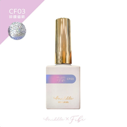 MIDDLE BY RUYIYA × FIBI - FLASH GLITTER CAT EYE SET