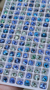 DAZZLING SHINE! ASSORTED 6MM CRYSTAL CHATONS (SWAROVSKI GRADE)