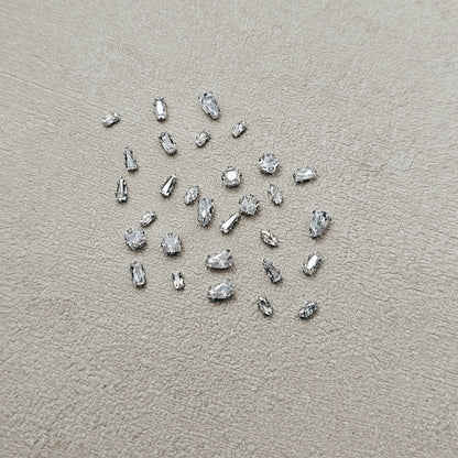 EXQUISITE CUBIC ZIRCONIA JEWELLERY PARTS (ASSORTED SHAPES)